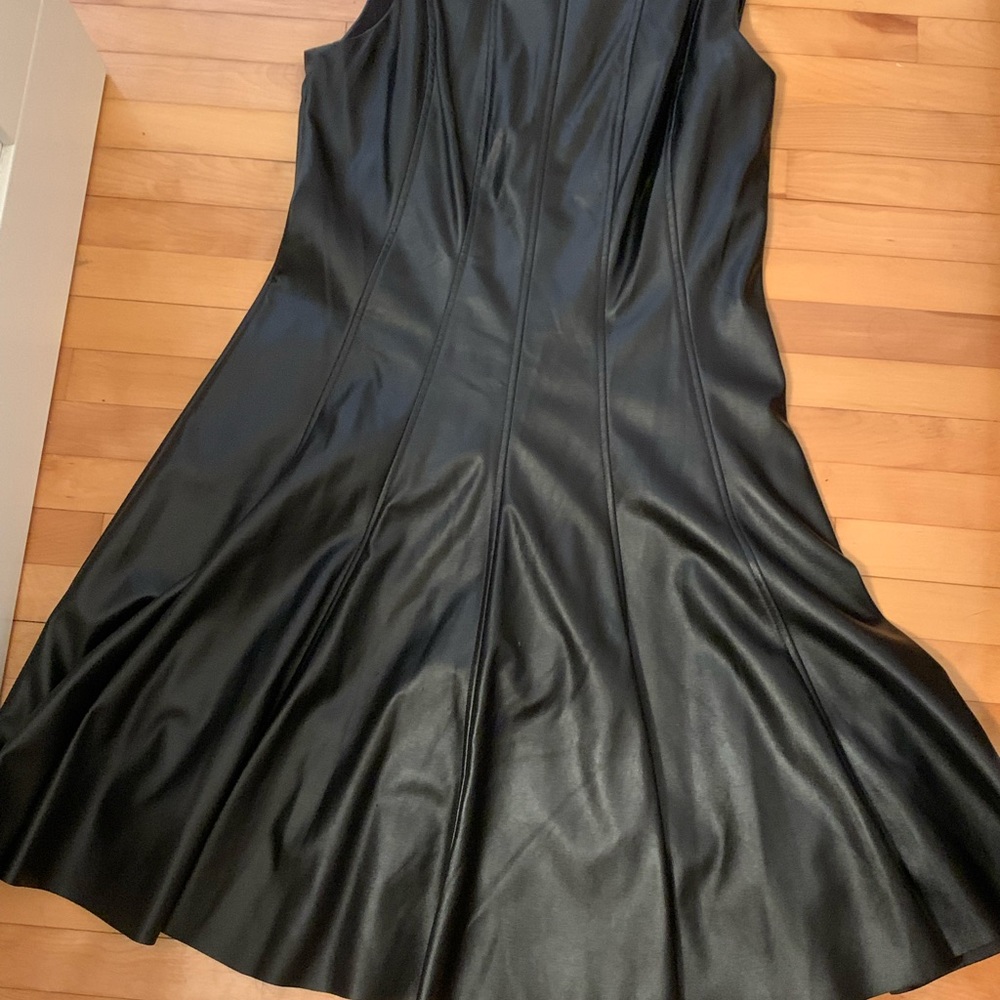 Faux leather cocktail dress bought at Simons
